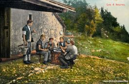 Les 4 heures -z`Vieri Litho belebt c1910